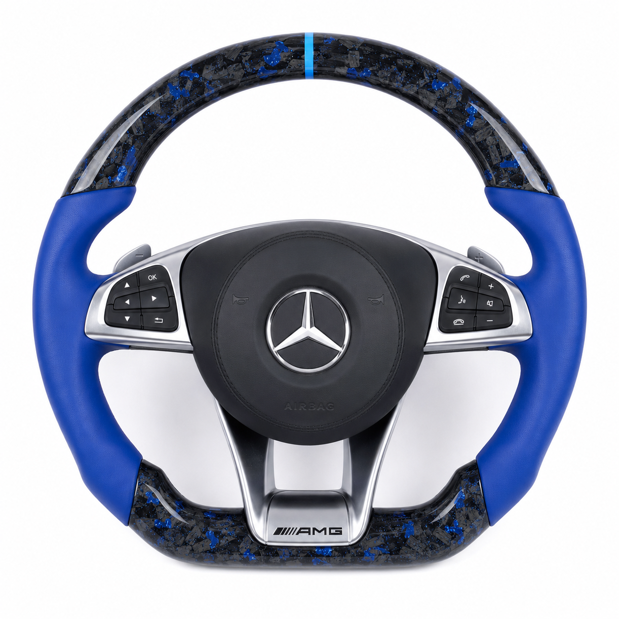 Mercedes-Benz 2017 AMG Steering Wheel – Sport-Focused Custom Upgrade