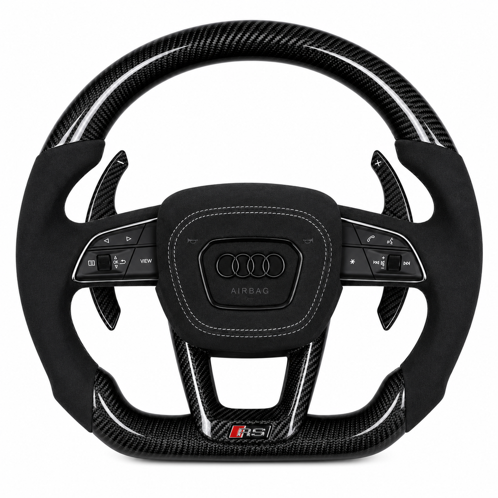 Audi Q / RS 2023+ Style Custom Carbon Fiber Steering Wheel
