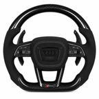Audi Q / RS 2023+ Style Custom Carbon Fiber Steering Wheel