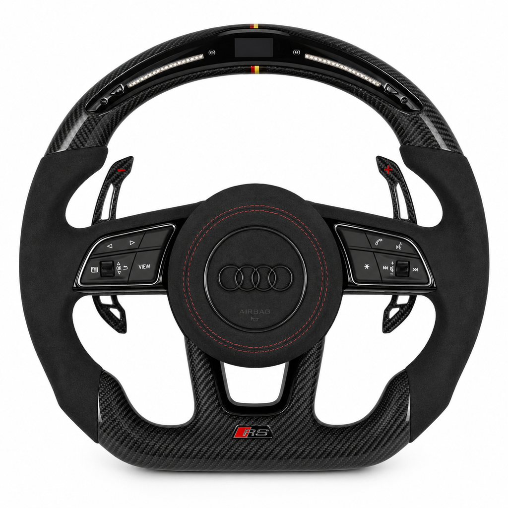 Audi RS Style Custom Carbon Fiber Steering Wheel