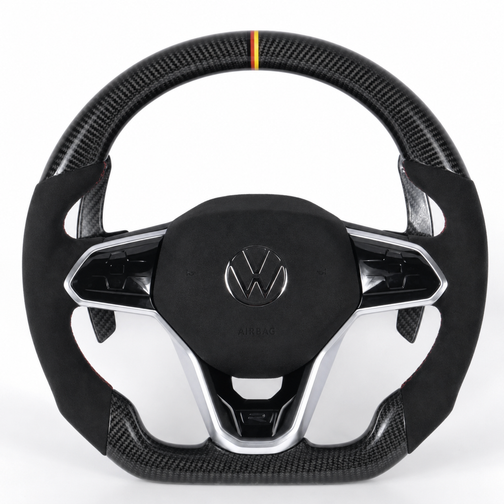 Volkswagen Golf Mk8 Style Custom Carbon Fiber Steering Wheel