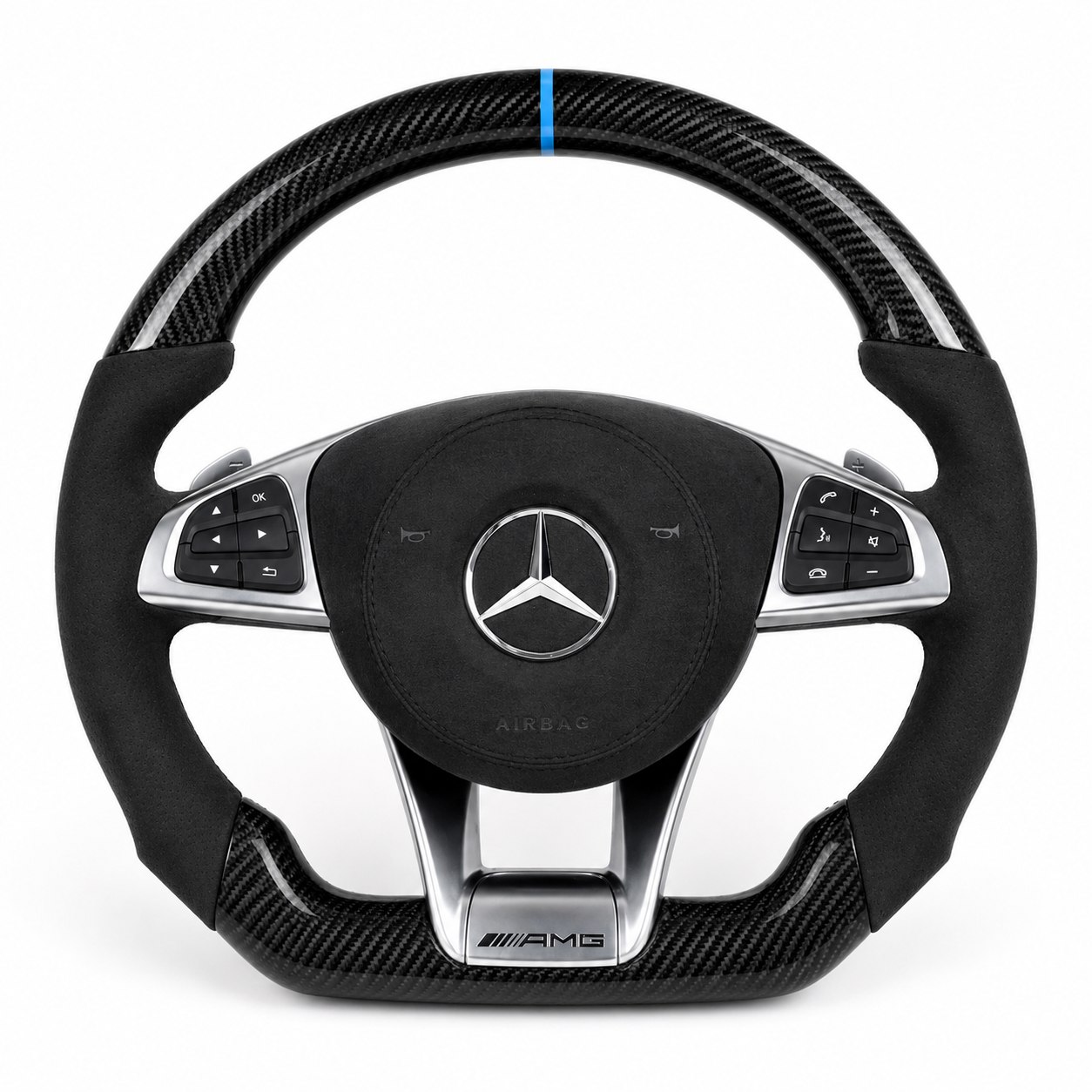 Mercedes-Benz 2017 AMG Style Custom Carbon Fiber Steering Wheel