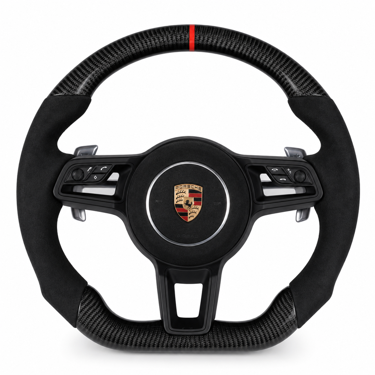 Porsche Custom Carbon Fiber Steering Wheel