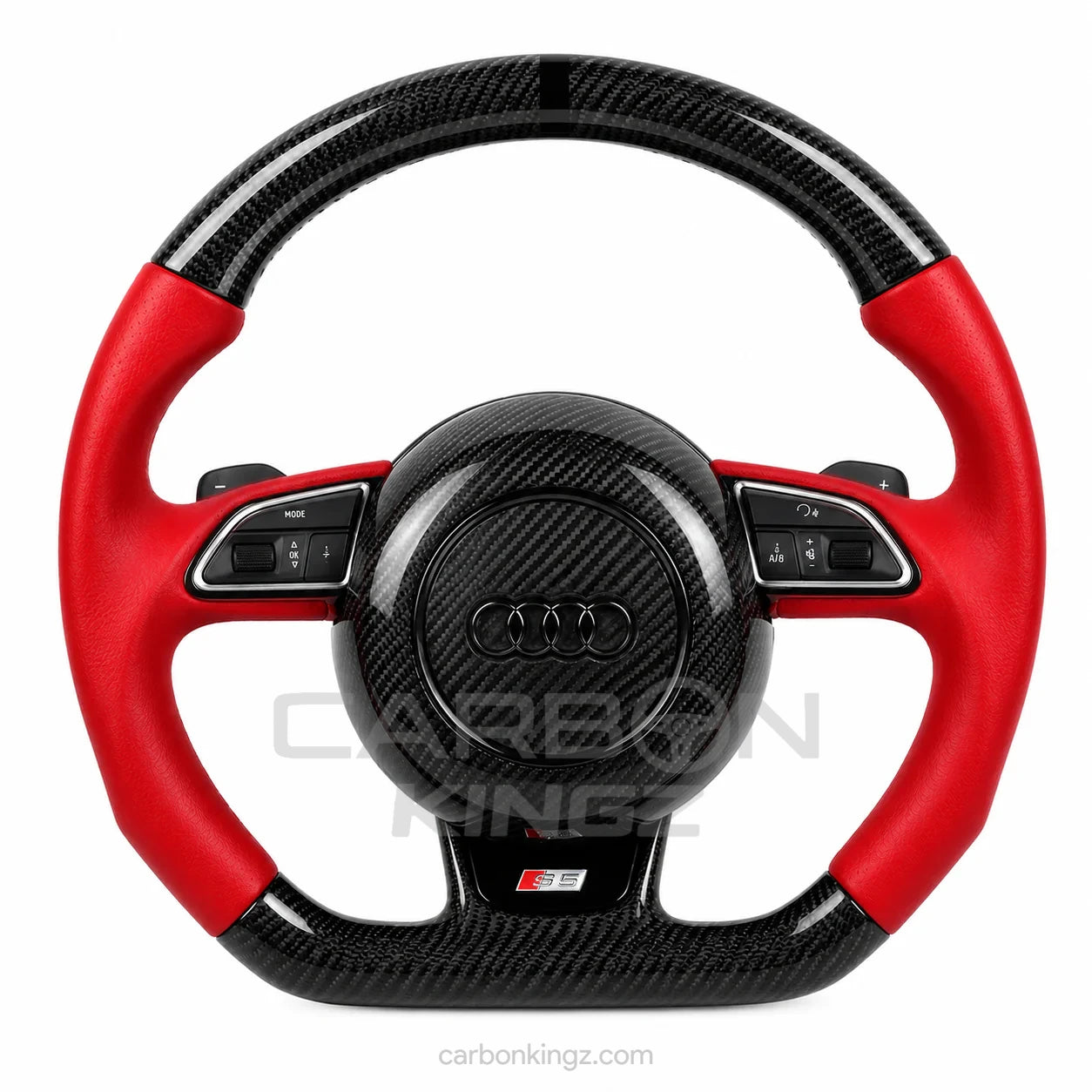 Watermarked - Audi A/S/RS Style 1st Gen Steering Wheel (2013 -2016) -  Custom Performace Upgrade