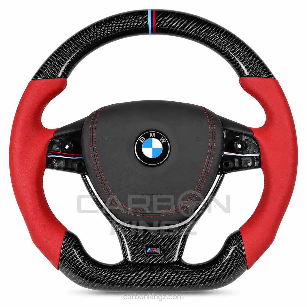 Watermarked - BMW F10 Steering Wheel – Refined Custom Driving Experience Upgrade