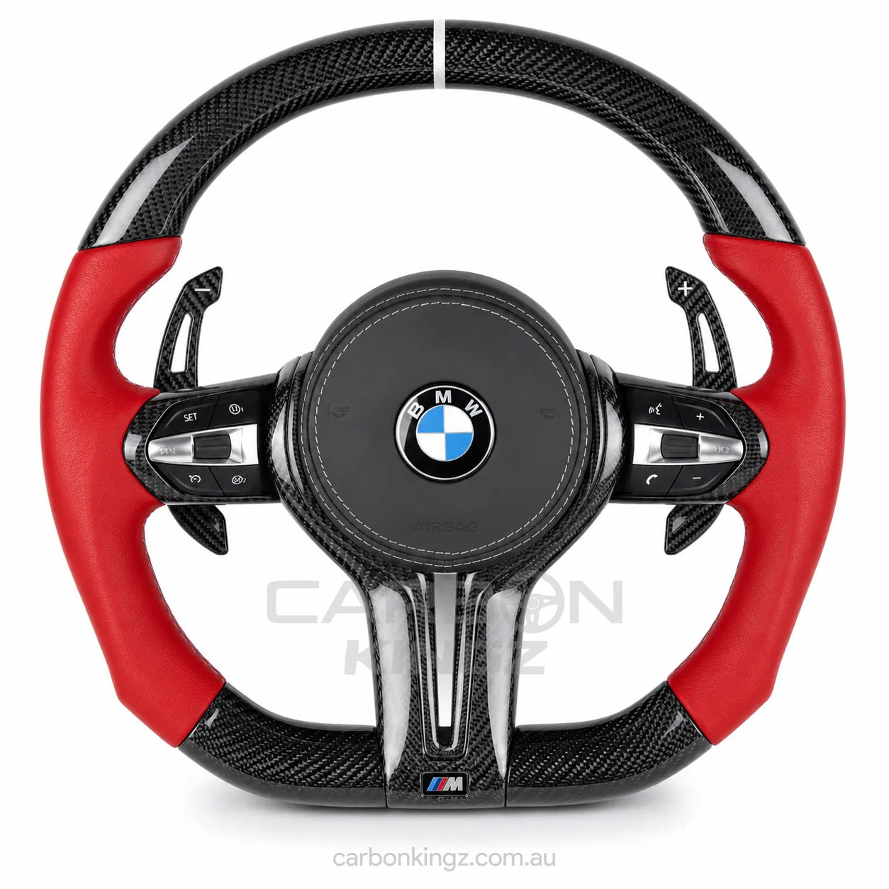 Watermarked - BMW F-Chassis M Style Steering Wheel - Advanced Custom Upgrade