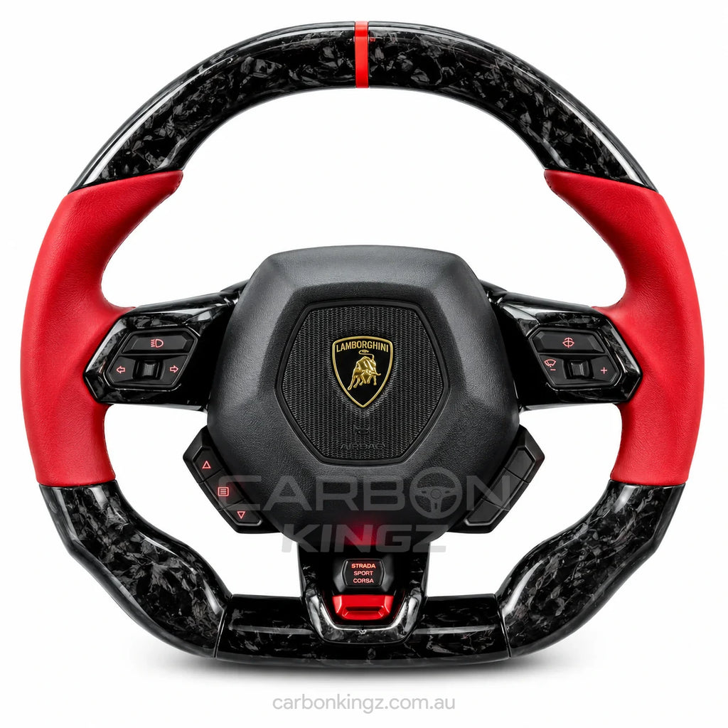 Watermarked - Lamborghini Huracán Steering Wheel – Precision Custom Supercar Upgrade