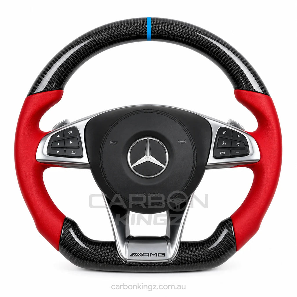Watermarked - Mercedes-Benz 2017 AMG Steering Wheel – Sport-Focused Custom Upgrade