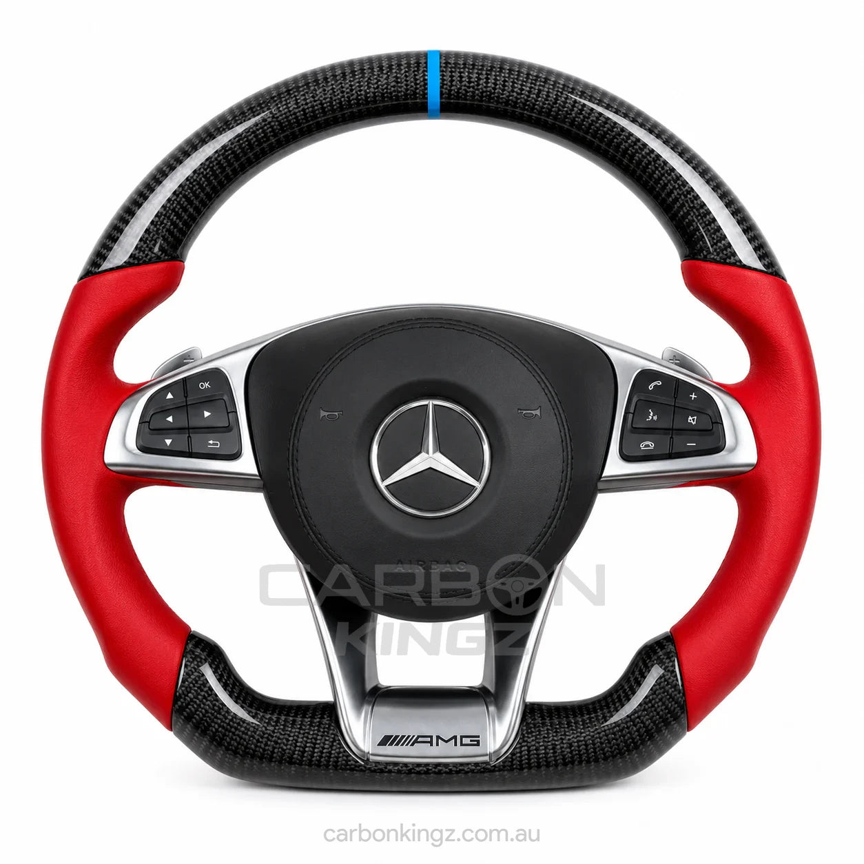 Watermarked - Mercedes-Benz 2017 AMG Steering Wheel – Sport-Focused Custom Upgrade