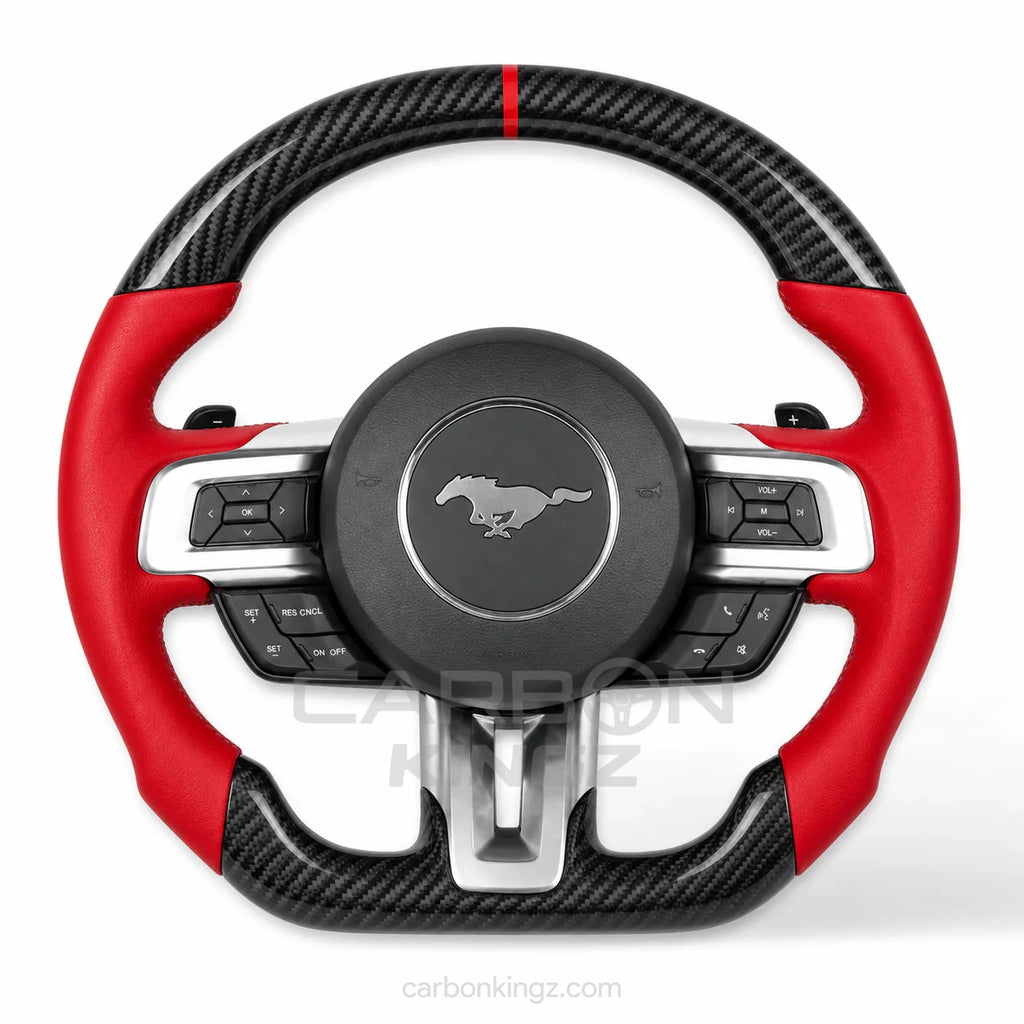 Watermarked - Ford Mustang Steering Wheel – Performance Custom Upgrade
