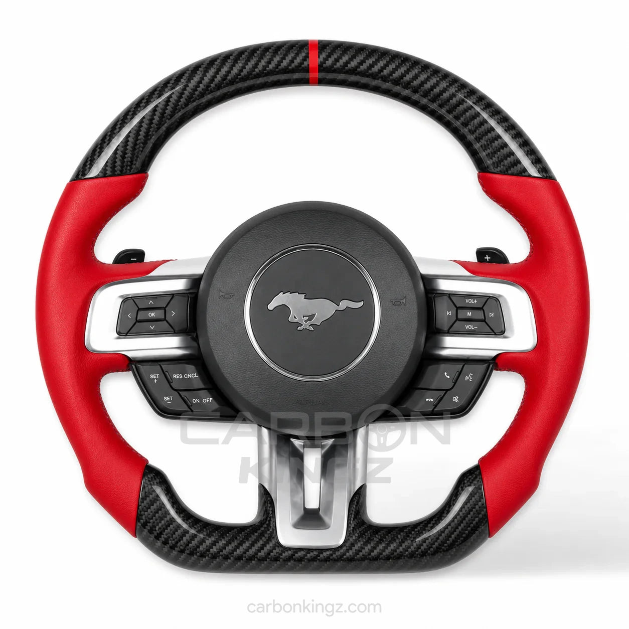 Watermarked - Ford Mustang Steering Wheel – Performance Custom Upgrade