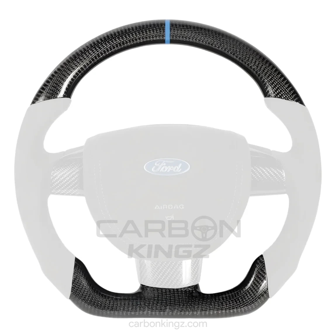 Watermarked - Ford Focus RS 2009–2011 Steering Wheel – Motorsport Inspired Custom Upgrade