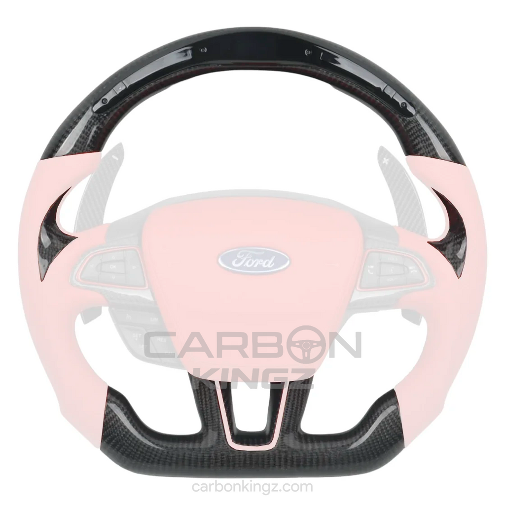 Watermarked - Ford Focus Steering Wheel – Refined Custom Upgrade
