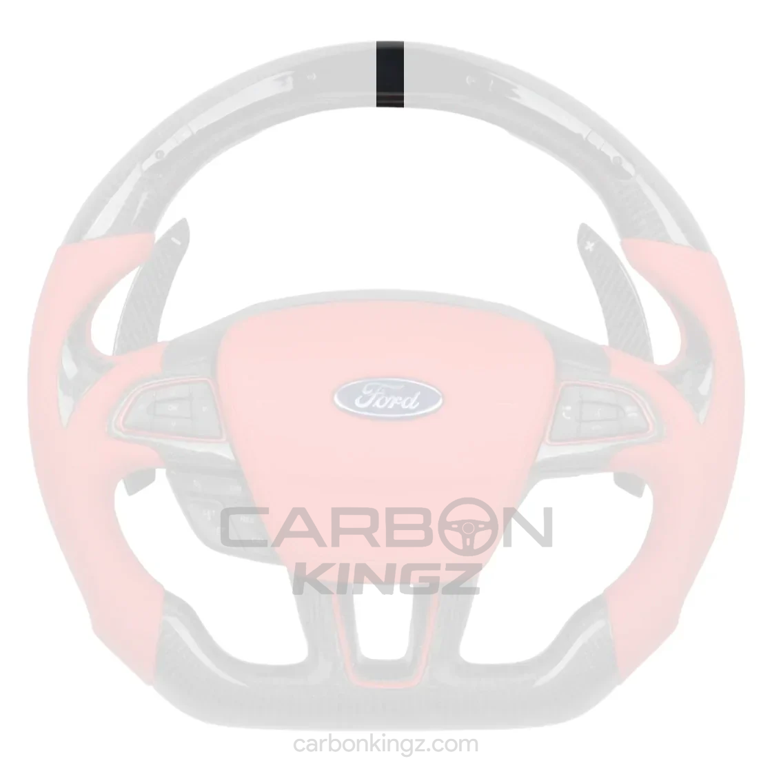 Watermarked - Ford Focus Steering Wheel – Refined Custom Upgrade