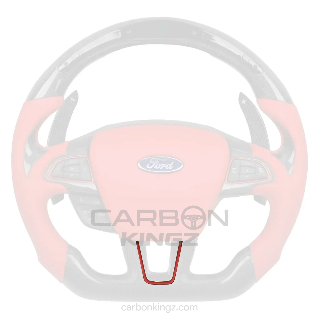 Watermarked - Ford Focus Steering Wheel – Refined Custom Upgrade