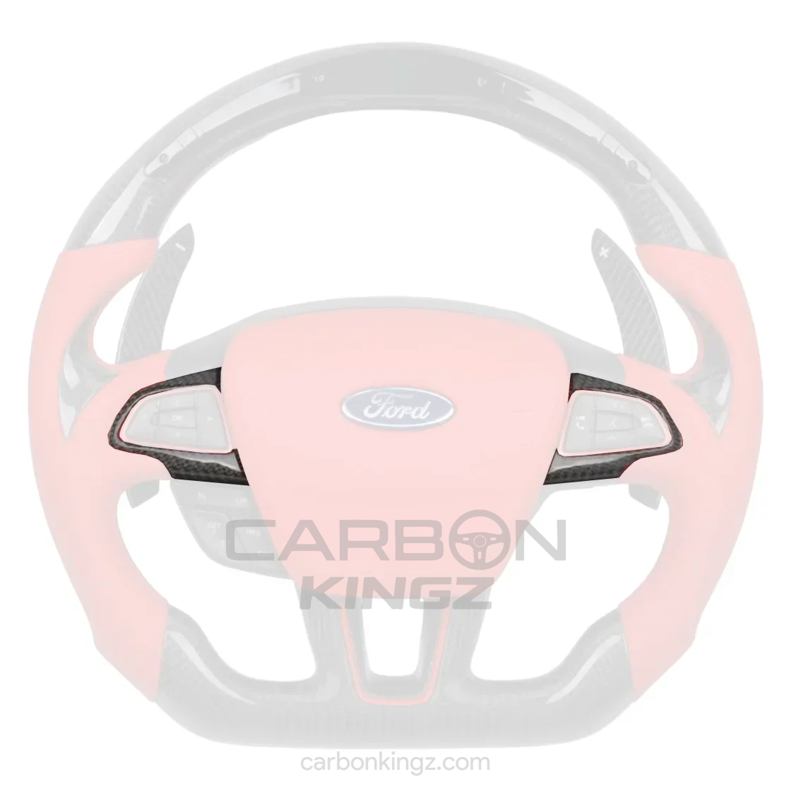 Watermarked - Ford Focus Steering Wheel – Refined Custom Upgrade