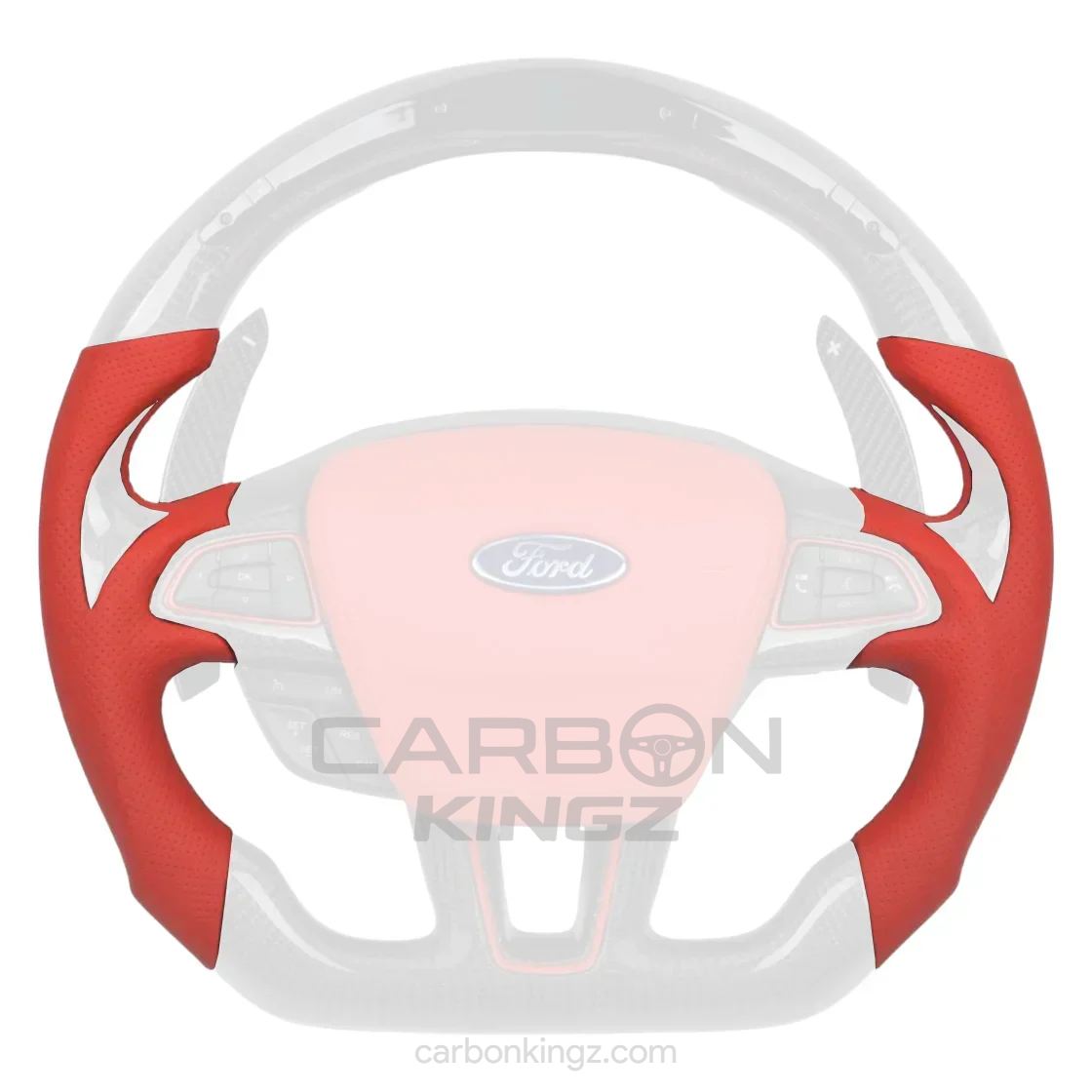 Watermarked - Ford Focus Steering Wheel – Refined Custom Upgrade